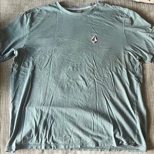 Volcom Men’s Crew Tee in Sage Blue-Green